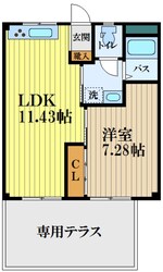 平野ハイツの物件間取画像